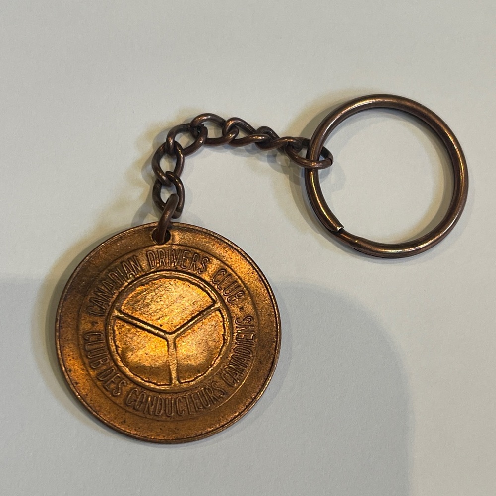 Vintage Canadian Drivers Club Keychain Token Toronto